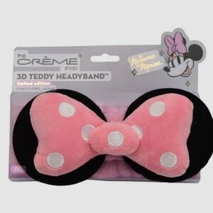 The Crème Shop Minnie Mouse 3D Teddy Headband - Pink and Black